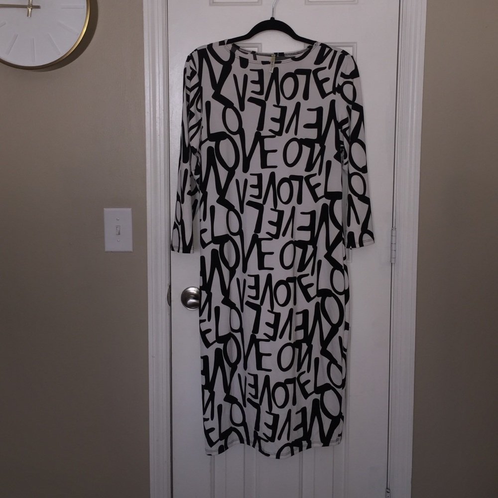 Fitted midi dress